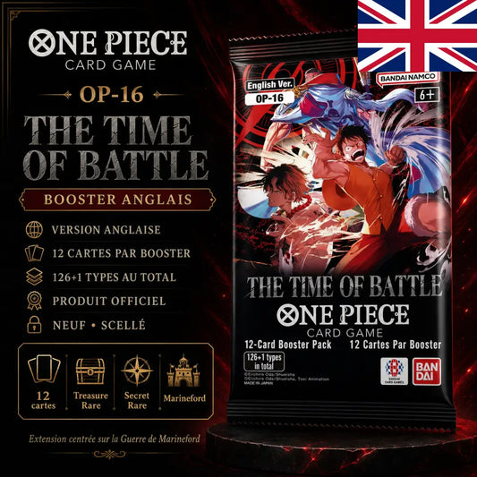Booster One Piece OP-16 The Time of Battle – Anglais - Poke-Geek