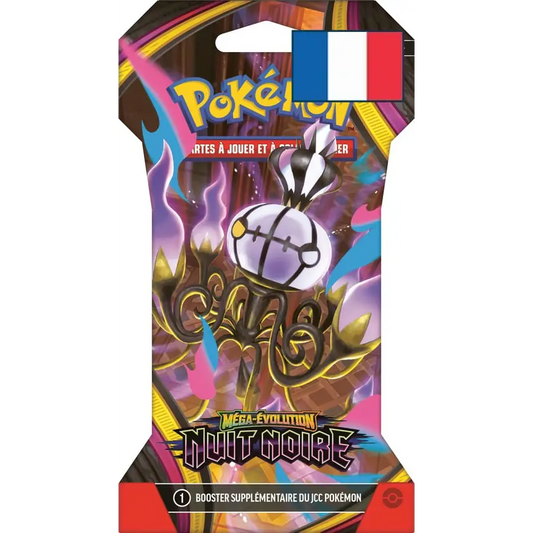 Booster sous Blister Pokémon ME05 Nuit Noire – Méga-Évolution – FR