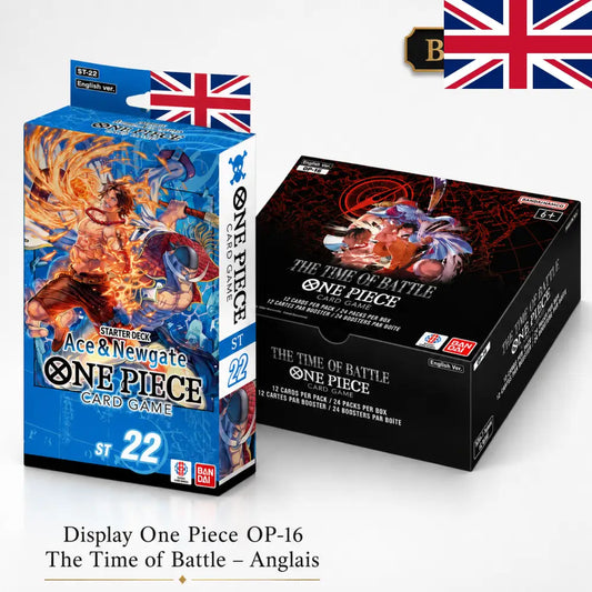 Bundle One Piece OP-16 The Time of Battle – Display + Starter Deck EX ST-30 – Anglais
