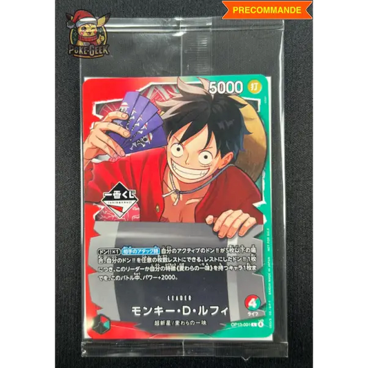 Carte One Piece Promo – Luffy Ichiban Kuji OP13-001 (Neuve & Scellée)