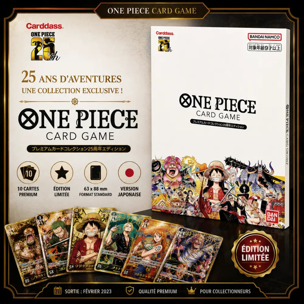 Cartes Premium One Piece 25 Ans
