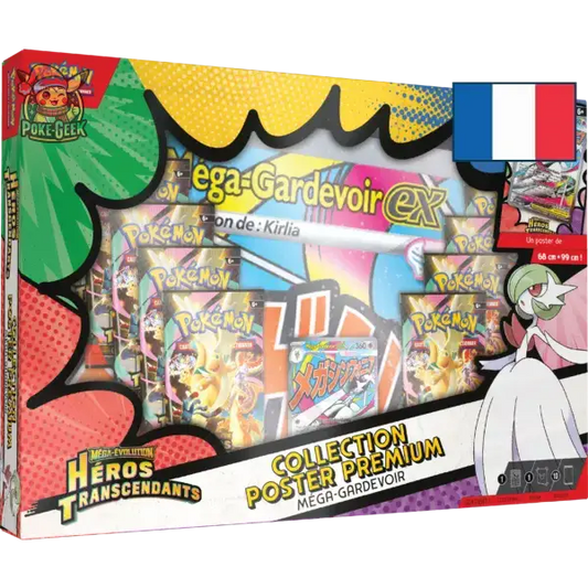 Coffret Pokémon – Collection Poster Premium Méga-Gardevoir (Héros Transcendants – ME02.5) – Scellé FR - Poke-Geek