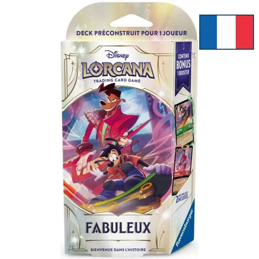 Disney Lorcana – Deck de Démarrage Powerline / Max – Émeraude Rubis (Chapitre 9: Fabuleux – FR)
