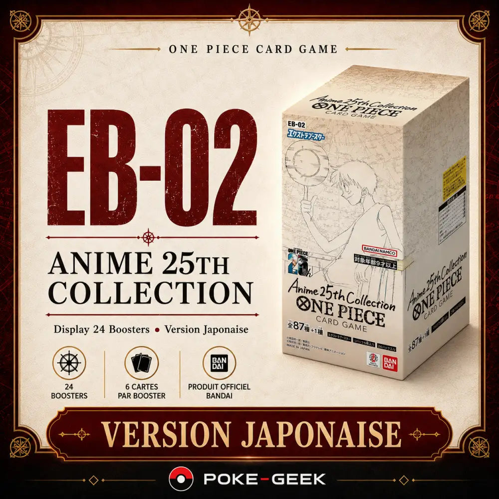 Display One Piece EB-02 Anime 25th Collection Japanese – 24 Packs