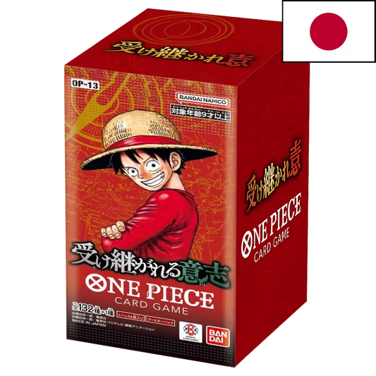 Display OP-13 Carrying on His Will – One Piece Card Game – Version Japonaise