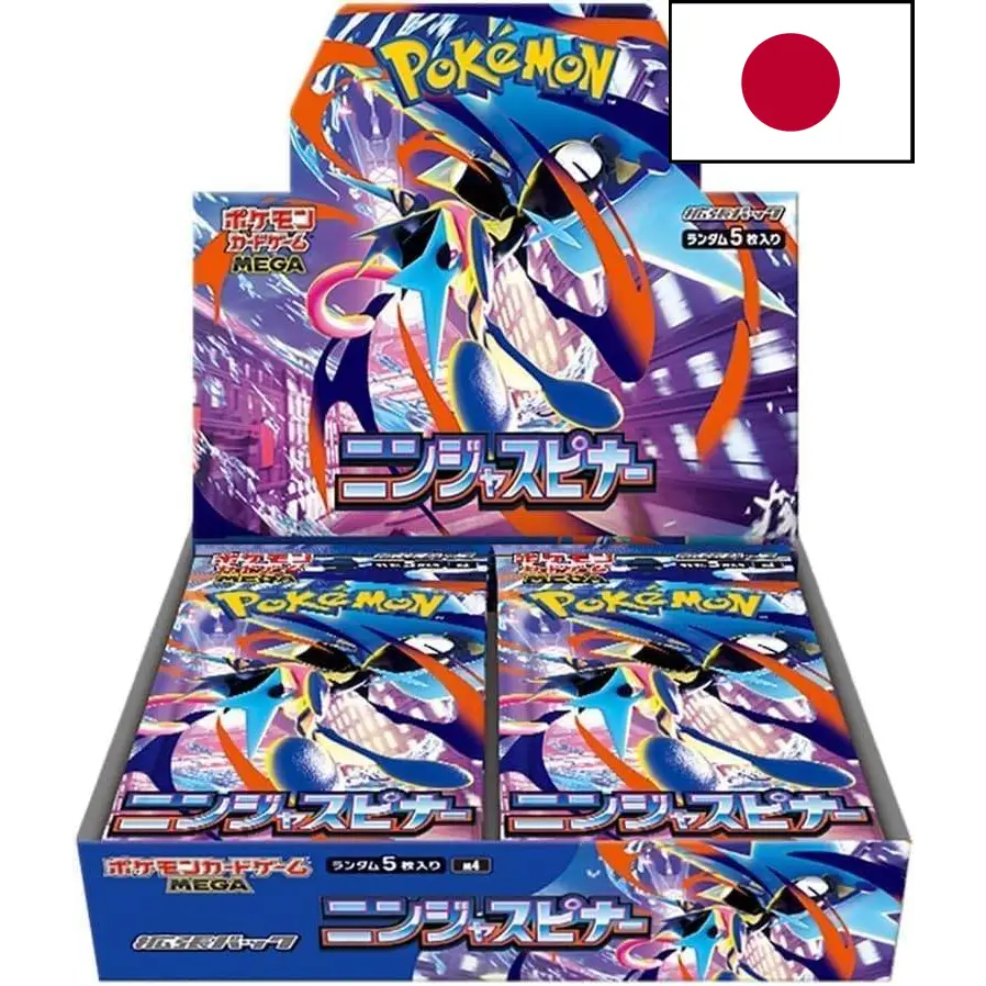 pokemon japanese booster boxes Display Pokémon Ninja Spinner M4 – Box 30 Packs Color:Black-Forging-pattern under-5 Please note that these Jump In! Packets Update