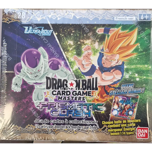 Dragon Ball Super Card Game – Masters Ultra-Bout Series Set01 Prismatic Clash – Booster Display (DBS-B28) – Français