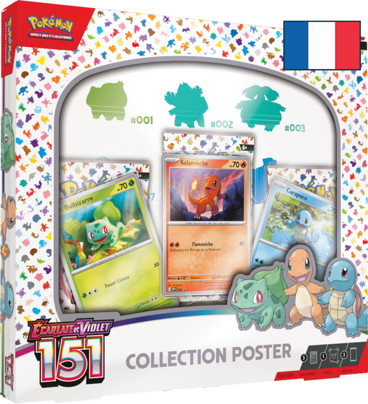 Pokémon - Coffret Poster Collector Starter 151 EV03.5 FR