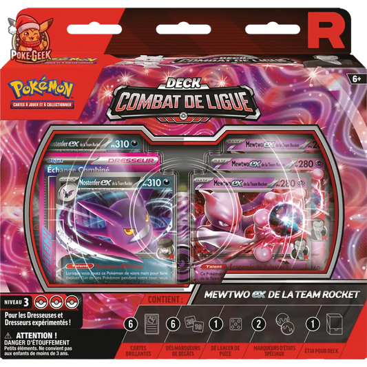 Pokémon – Deck Combat de Ligue Mewtwo-ex de la Team Rocket - FR - Poke-Geek