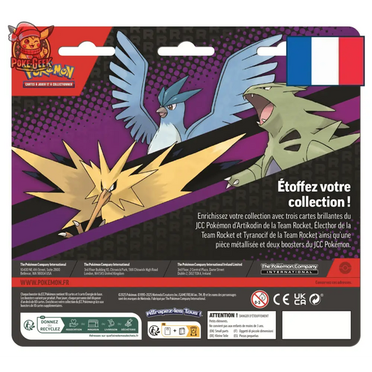 Pokémon – Duopack Team Rocket – Artikodin / Électhor / Tyranocif (FR)