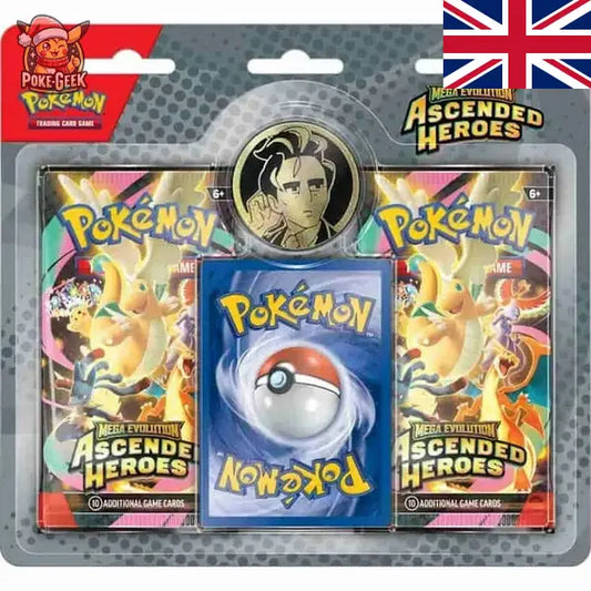 Pokémon TCG: Méga-Évolution – Héros Ascensionnés | Blister 2 Boosters Anglais