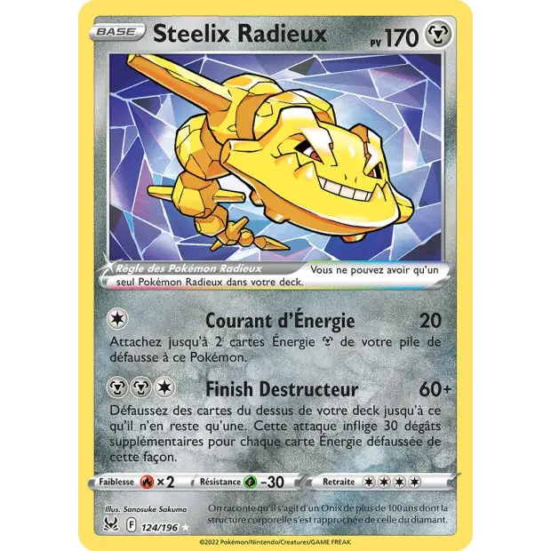 Steelix Radieux EB Origine Perdue 124/196