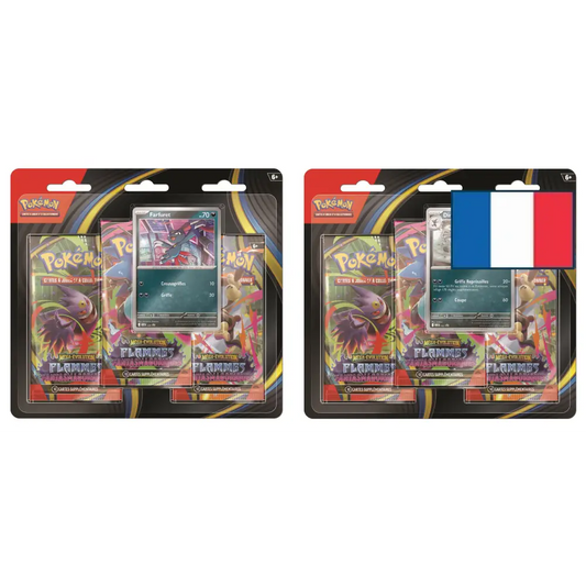 Tripack 3 Boosters ME02 Flammes Fantasmagoriques (Farfuret ou Dimoret) – Version FR