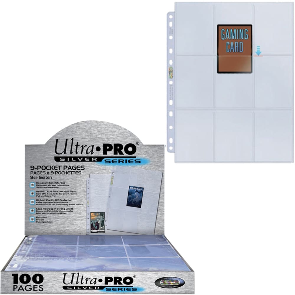 Ultra Pro Lot de 100 Feuilles 9 Cases - Qualité Normale