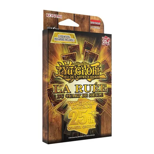 Yu-Gi-Oh! – Quarter Century Stampede FR – Pack de 3 Boosters La Ruée du Quart de Siècle