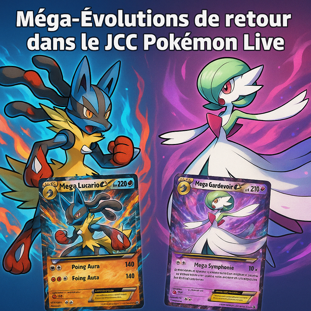 Stratégies JCC Pokémon : Méga-Lucario-ex et Méga-Gardevoir-ex dans le Passe de combat