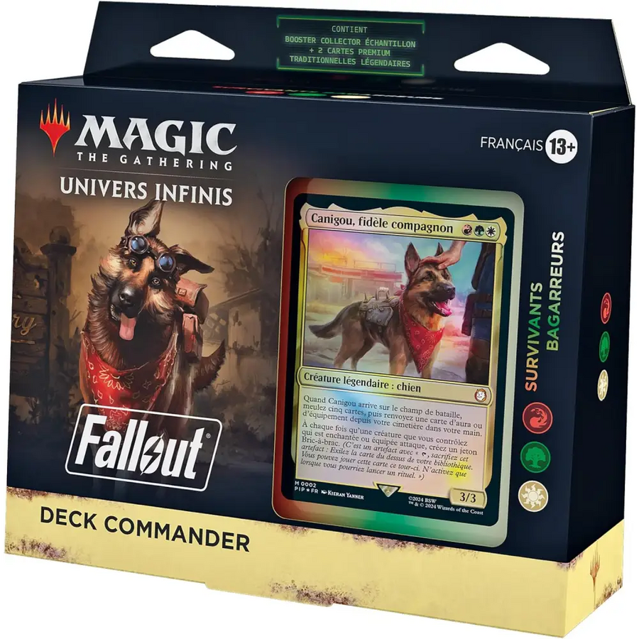 Deck Commander Magic en français illustrant un guide sur l’identité couleur et les symboles de mana