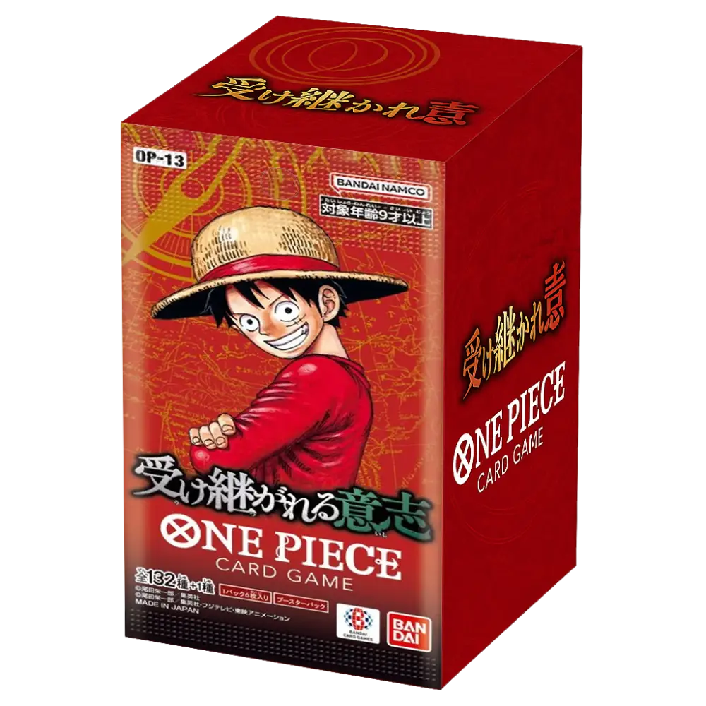 Display japonés One Piece OP-13 Carrying on His Will del catálogo Poke-Geek