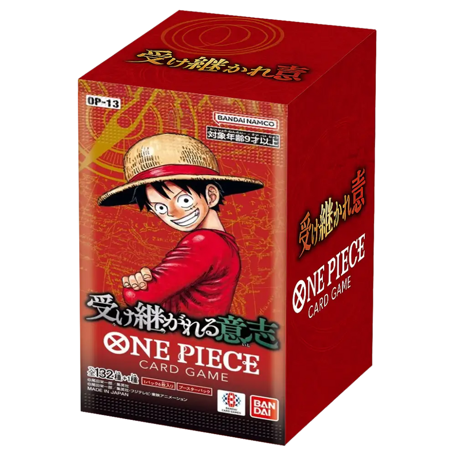 Display One Piece OP-13 Carrying on His Will japonais du catalogue Poke-Geek