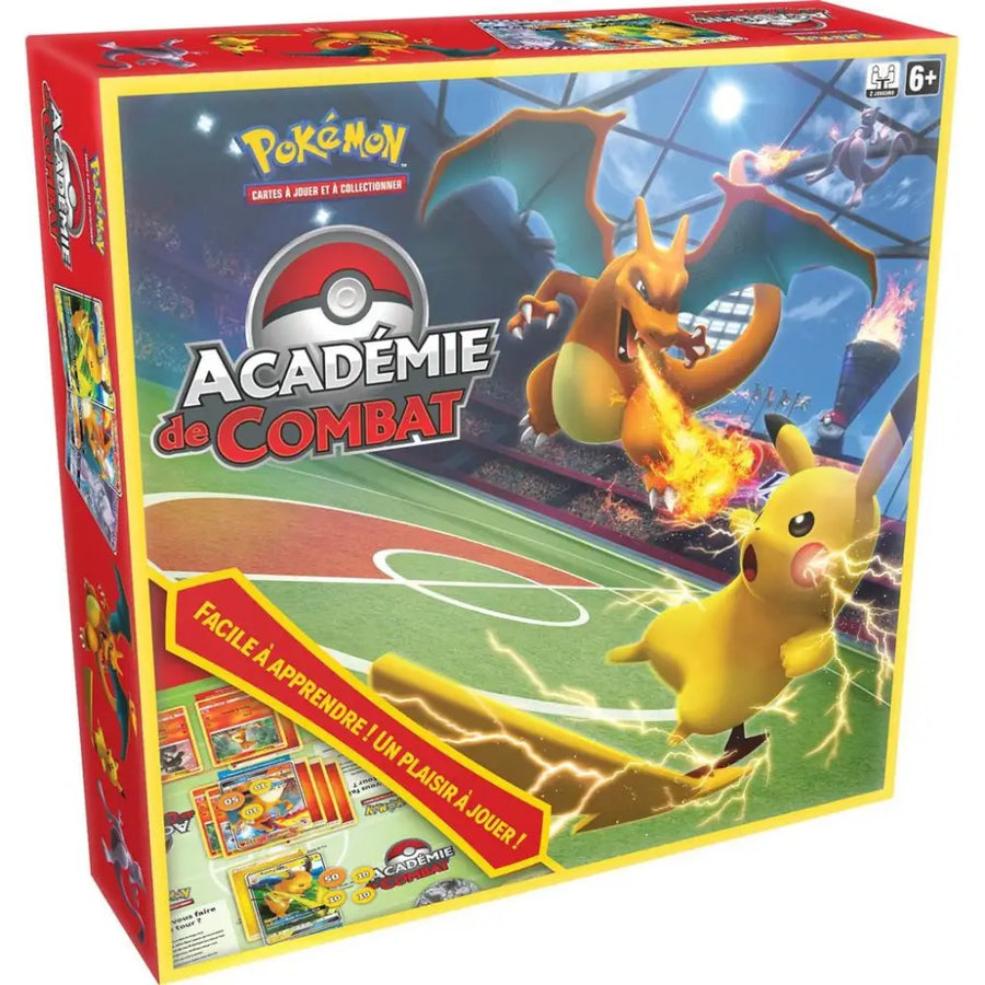 Coffret Académie de Combat Pokémon en français illustrant un guide sur les États Spéciaux du JCC
