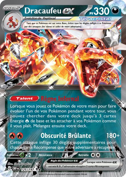 Ultra - Pokemon - Flammes Obsidiennes - Dracaufeu ex 125/197 - Poke-Geek