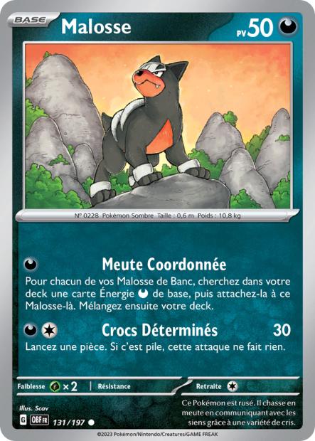 Commune - Pokemon - Flammes Obsidiennes - Malosse 131/197 - Poke-Geek