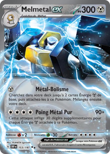 Ultra - Pokemon - Flammes Obsidiennes - Melmetal ex 153/197 - Poke-Geek
