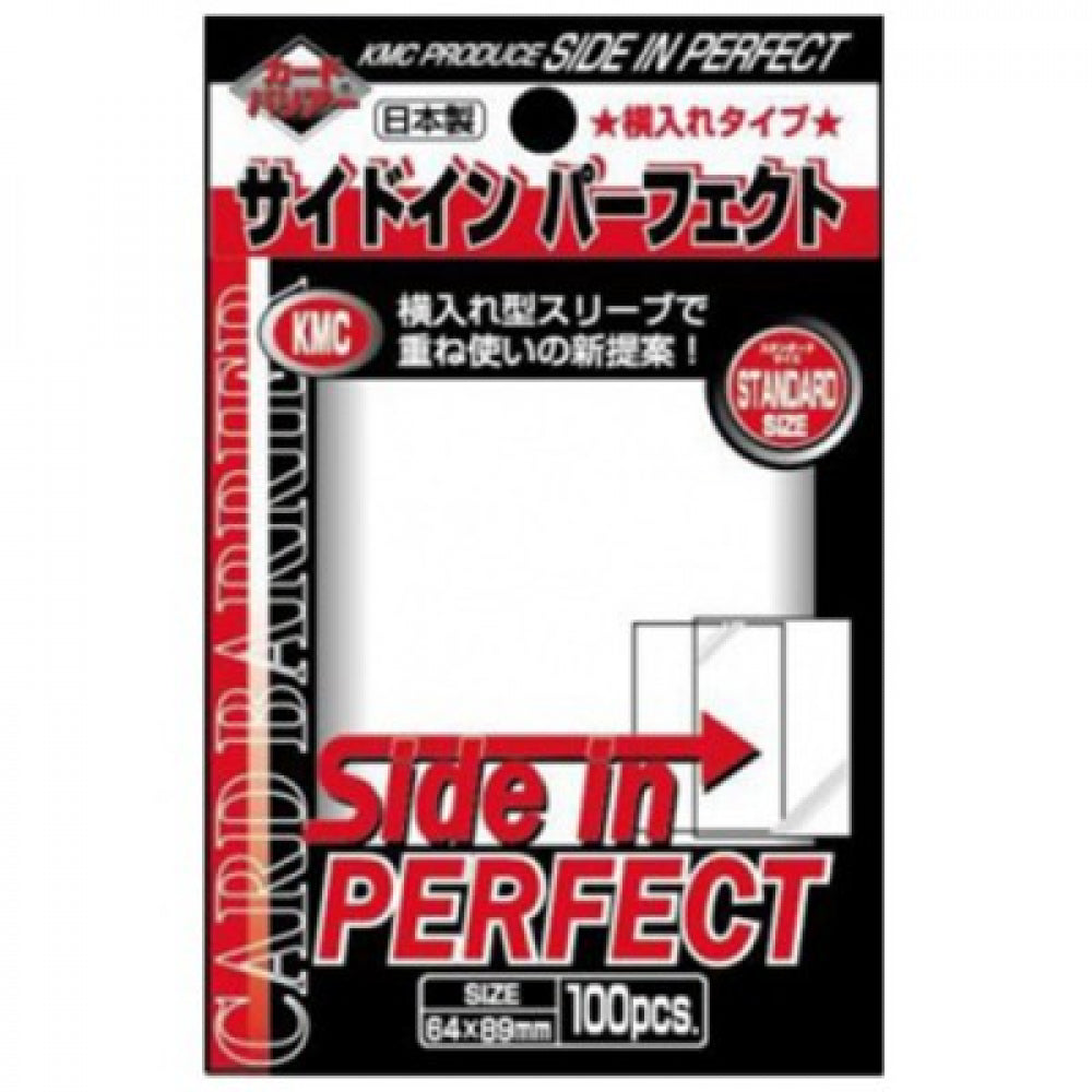 KMC - Protèges Cartes Standard - 100 Pochettes - Side In Perfect - Side Load - Poke-Geek