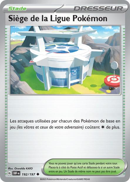 Peu commune - Pokemon - Flammes Obsidiennes - Siège de la Ligue Pokémon 192/197 - Poke-Geek