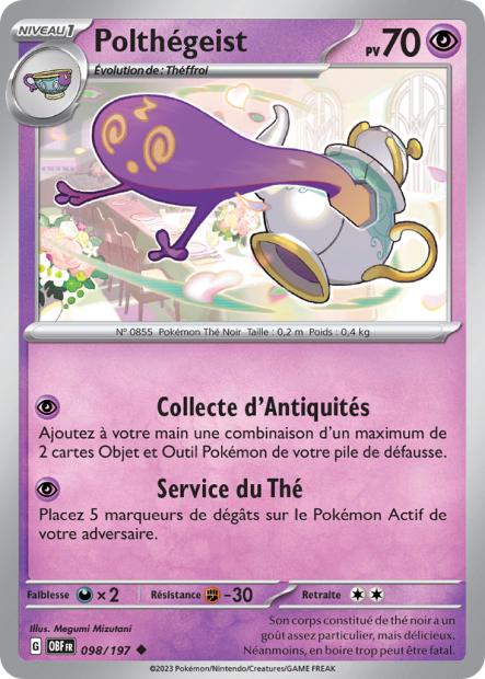 Peu commune - Pokemon - Flammes Obsidiennes - Polthégeist 98/197 - Poke-Geek
