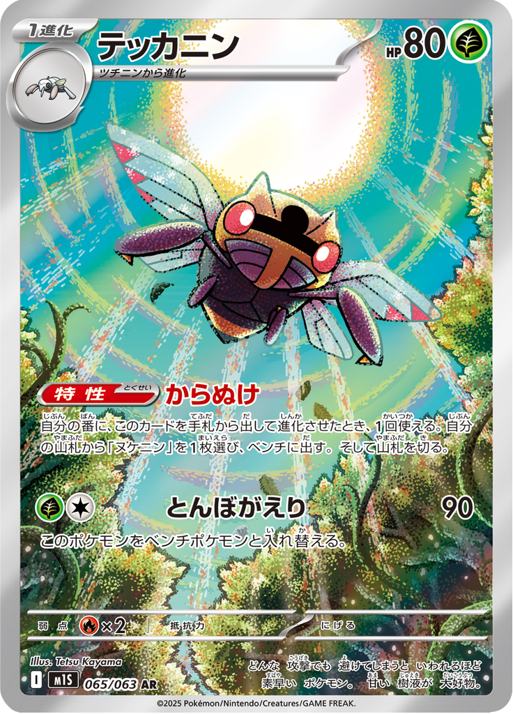 Vue agrandie de Ninjask, carte 065/063