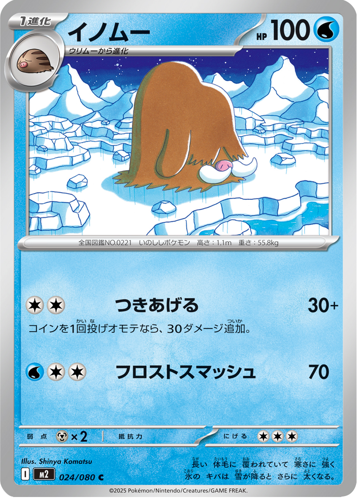 Vue agrandie de Piloswine, carte 024/080