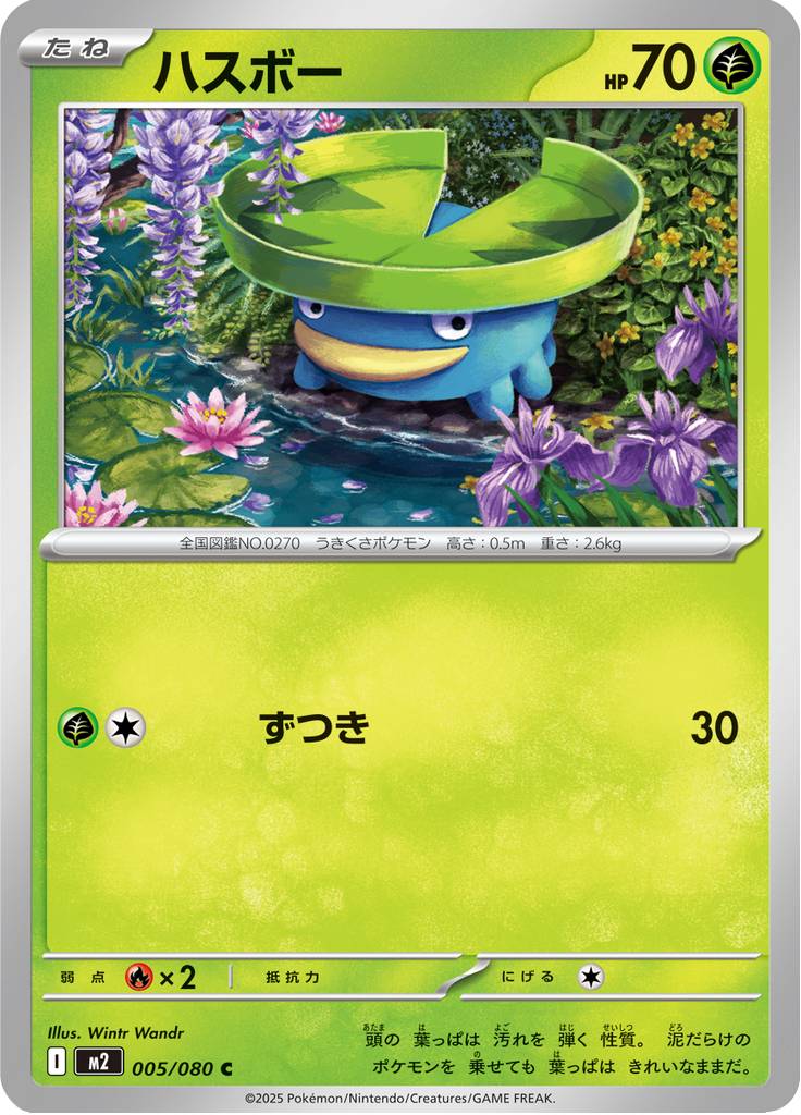Vue agrandie de Lotad, carte 005/080