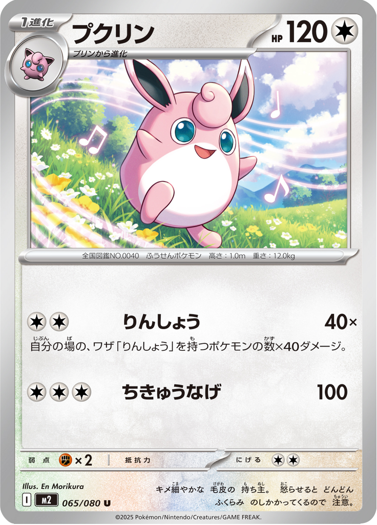 Vue agrandie de Wigglytuff, carte 065/080