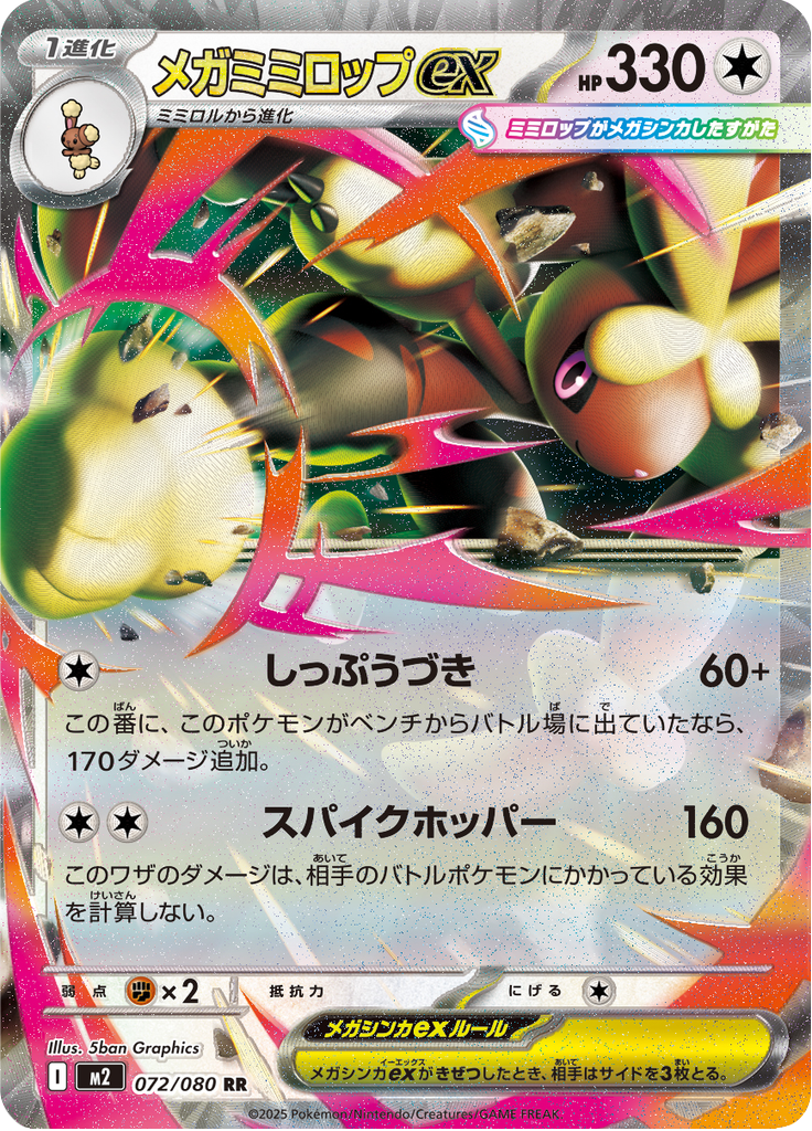 Vue agrandie de Mega Lopunny ex, carte 072/080