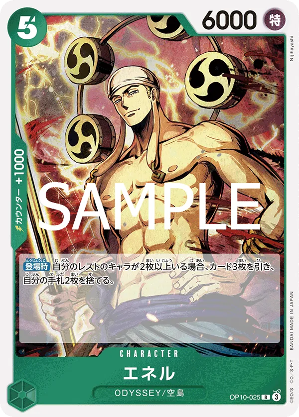 Vue agrandie de Enel, carte OP10-025