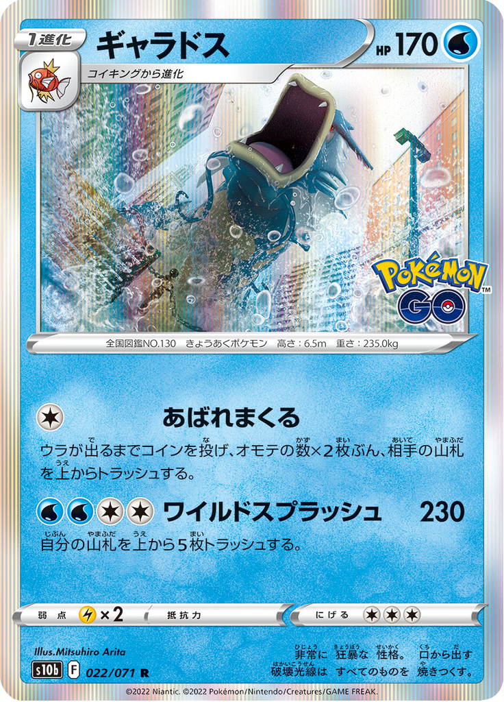 Vue agrandie de Gyarados, carte 022/071