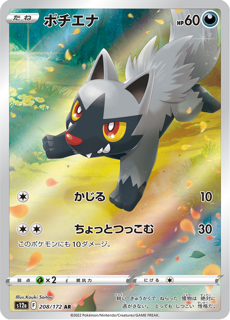 Vue agrandie de Poochyena, carte 208/172