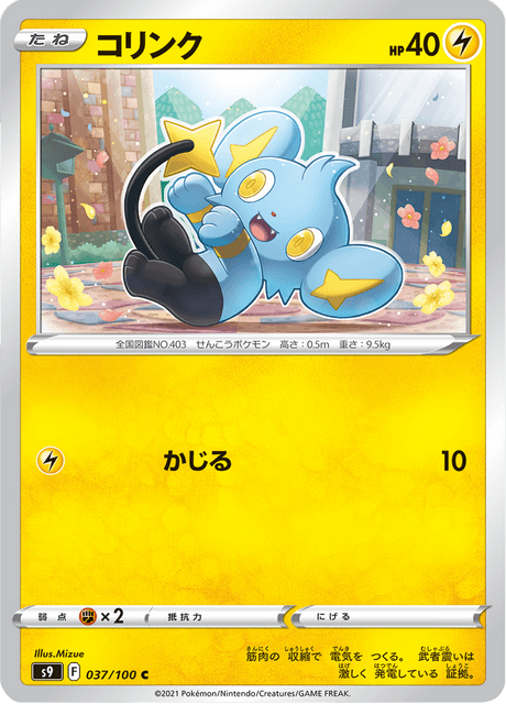 Enlarged view of Shinx, card 037/100