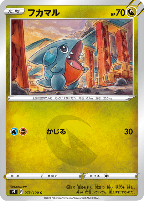 Enlarged view of Gible, card 073/100