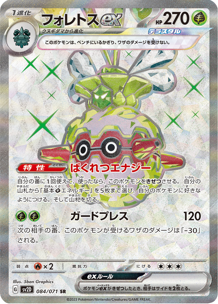 Vergrößerte Ansicht von Forretress ex, Karte 084/071