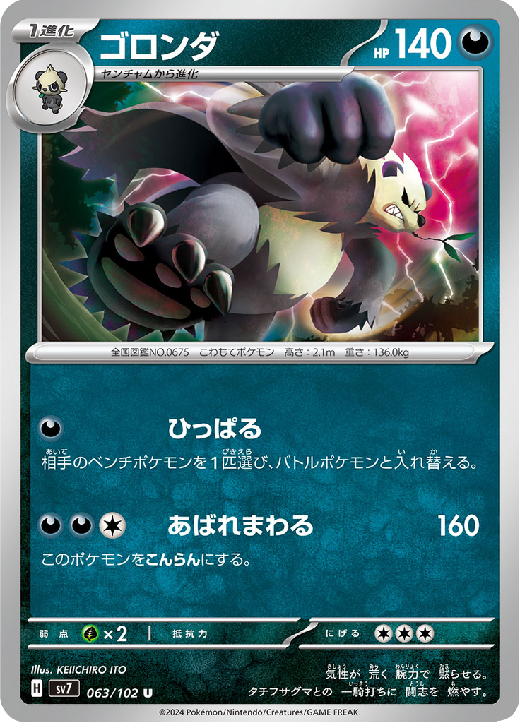 Vue agrandie de Pangoro, carte 063/102