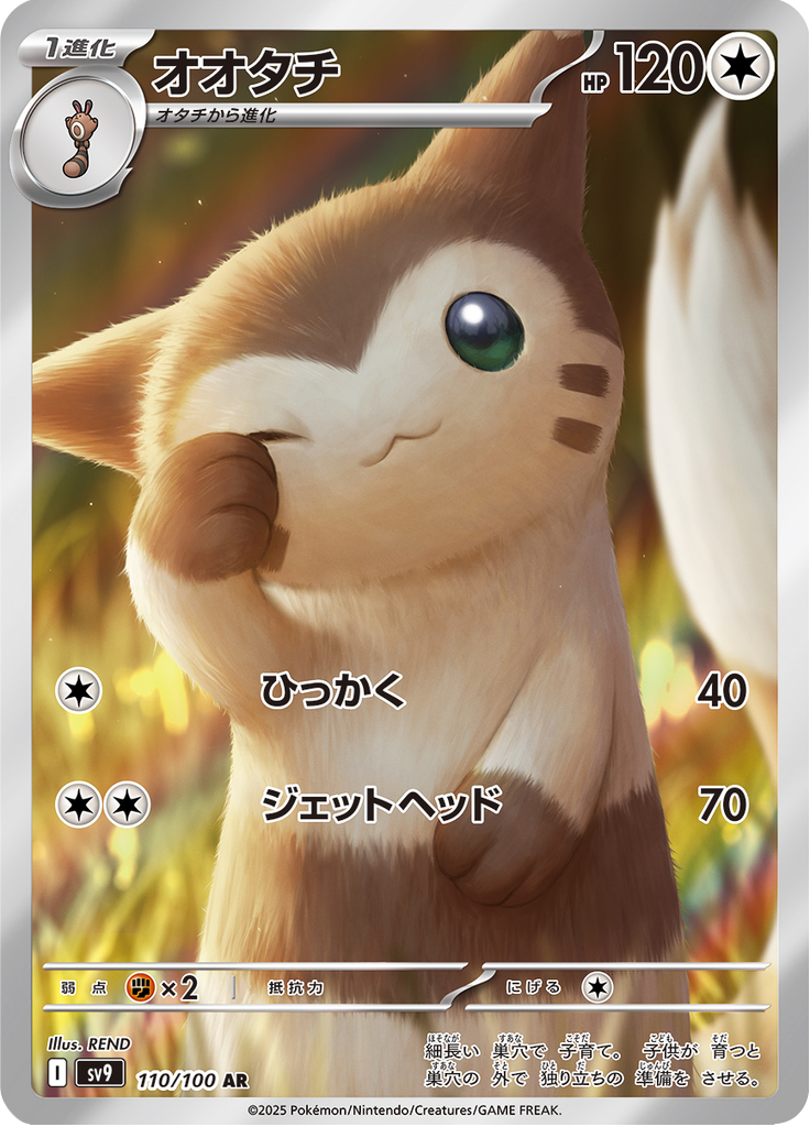 Vue agrandie de Furret, carte 110/100
