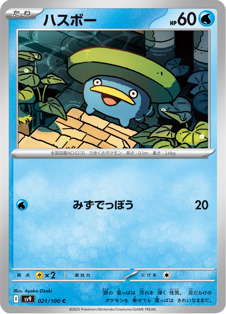 Vue agrandie de Lotad, carte 021/100