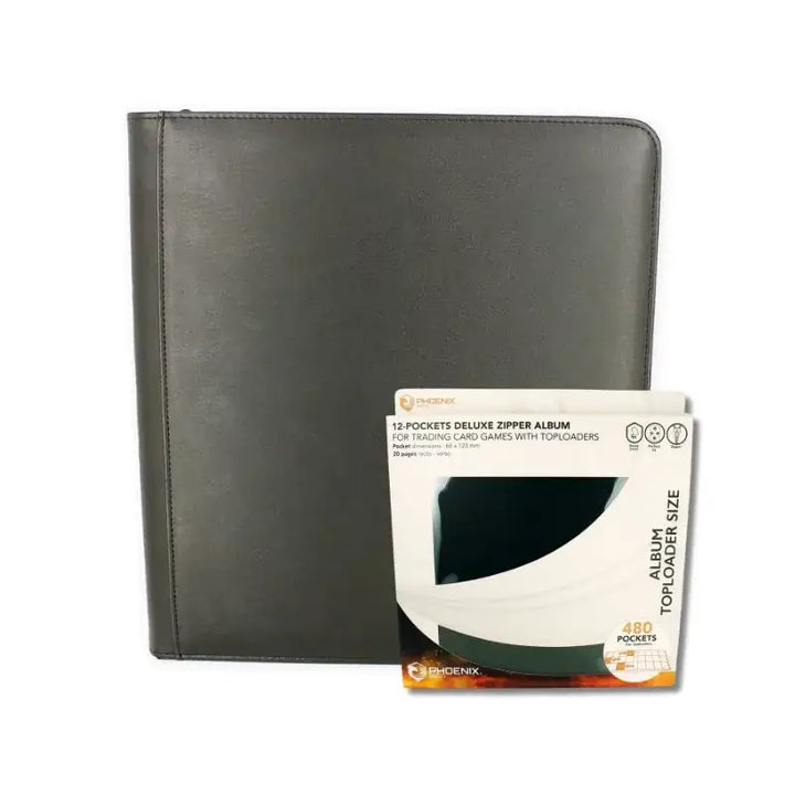 Album Phoenix Shield Binder Deluxe – 480 Cartes Pokémon | Rangement Toploader 12 Pochettes