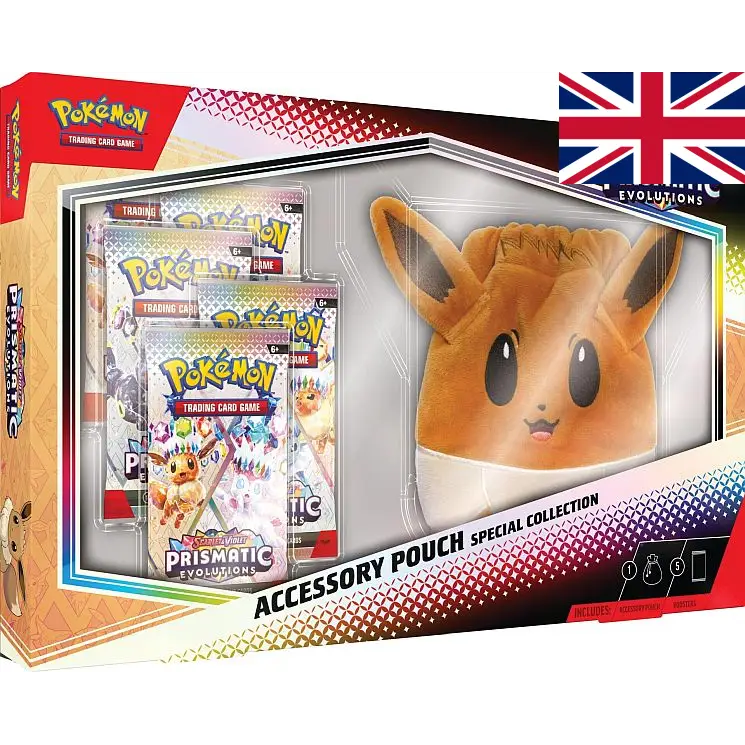 🚩Anglais🚩 Prismatic Evolutions - Accessory Pouch Special Collection (5 Boosters) EV 8.5 - 🚩Anglais🚩 - Poke-Geek