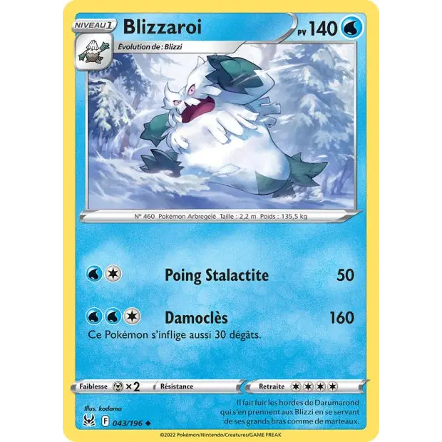 Blizzaroi - EB Origine Perdue - 43/196 - Poke-Geek