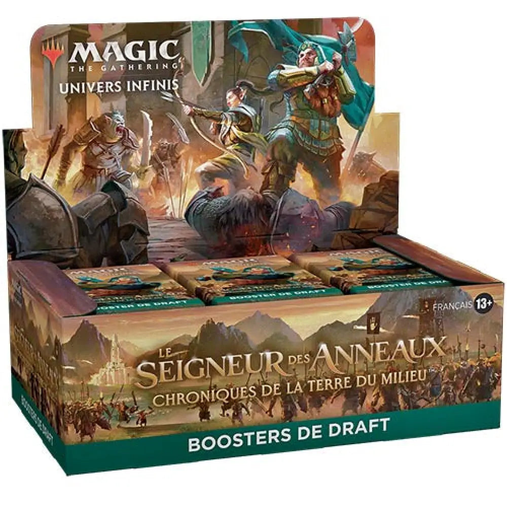 Boîte 36 Boosters Draft Univers Infinis : Le Seigneur des Anneaux : Chroniques de la Terre du Milieu - FR - Poke-Geek