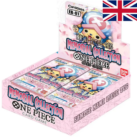 Box of 24 One Piece Card Game boosters: EB01 Extra Booster Memorial Collection - English