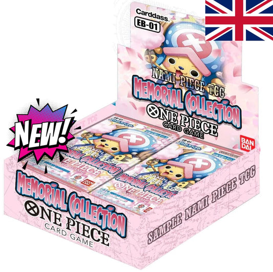 Boite de 24 boosters One Piece Card Game : EB01 Extra Booster Memorial Collection - Anglais